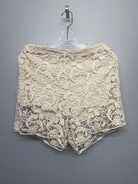 For Cynthia Cream Lace Embroidery Skirt